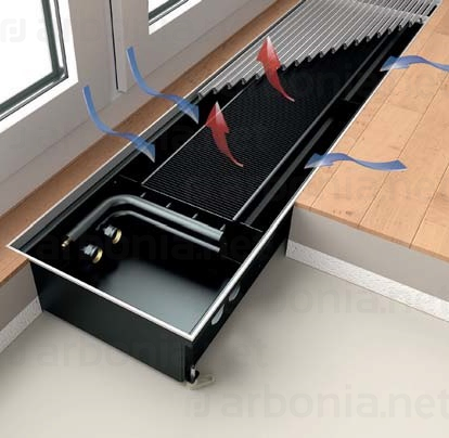 Внутрипольный конвектор Arbonia Ascotherm eco KRN91 4250х400х92