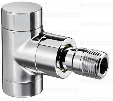 1166052 Oventrop Combi E вентиль на обр. подводку Ду15, 1/2&quot;, PN10, угловой, хром