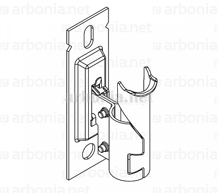 Кронштейн зажимной, фиксированный ZB0251 TF