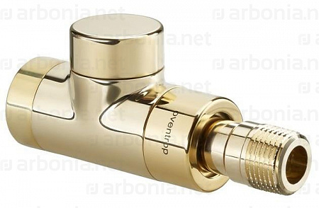 1167072 Oventrop Combi E вентиль на обр. подводку Ду15, 1/2&quot;, PN10, прямой, позолоченный