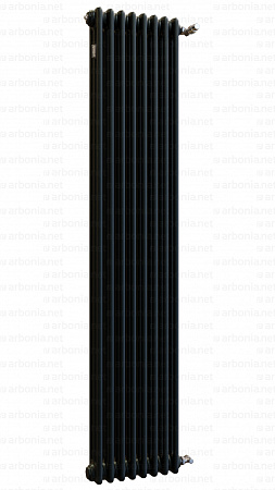 Вертикальный радиатор Arbonia 3180/08 RAL 9005 matt чёрный с боковой подводкой