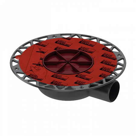 Сифон TECE TECEdrainpoint S DN 50, для террасы, с универсальным фланцем Seal System 3601401