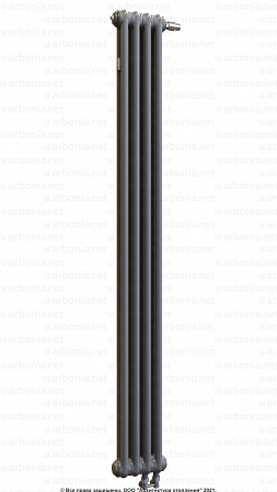 Вертикальный радиатор Arbonia 2180/04 N69 твв SF-3 Anthrazit metallic с нижней подводкой