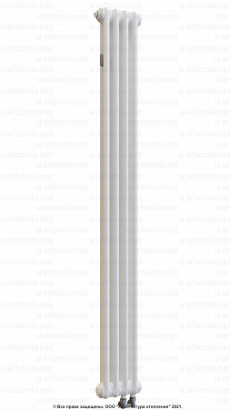 Вертикальный радиатор Arbonia 2180/04 N69 1/2 белый цвет (RAL 9016) с нижней подводкой