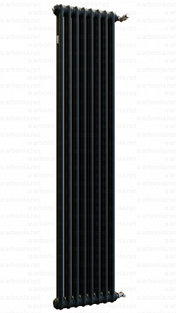 Вертикальный радиатор Arbonia 2180/08 RAL 9005 matt чёрный с боковой подводкой